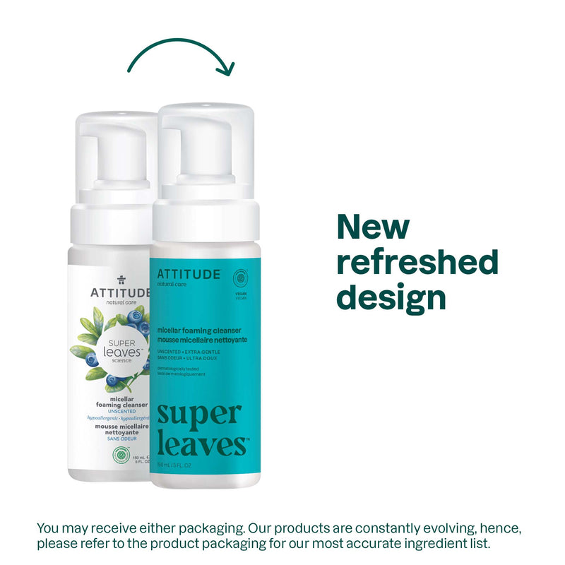 Micellar foaming cleanser : SUPER LEAVES™