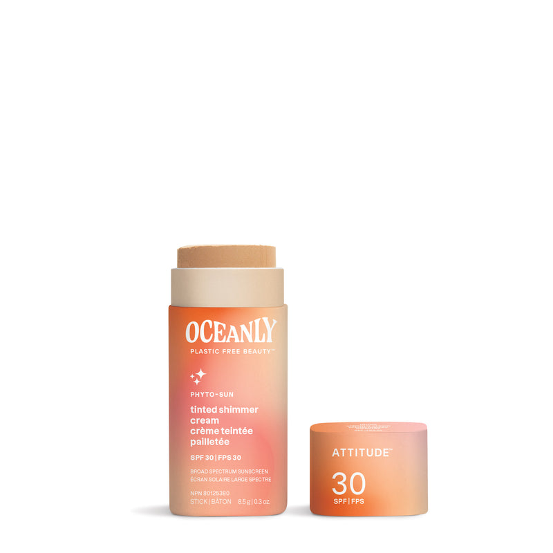 Solid Tinted Shimmer Cream SPF 30 with Zinc Oxide : Oceanly - Phyto-sun