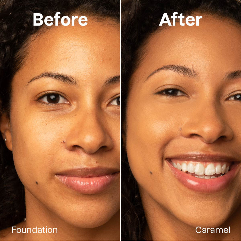 ATTITUDE Oceanly Light Coverage Foundation Stick before after Caramel 0.42 OZ Unscented 16143_en?