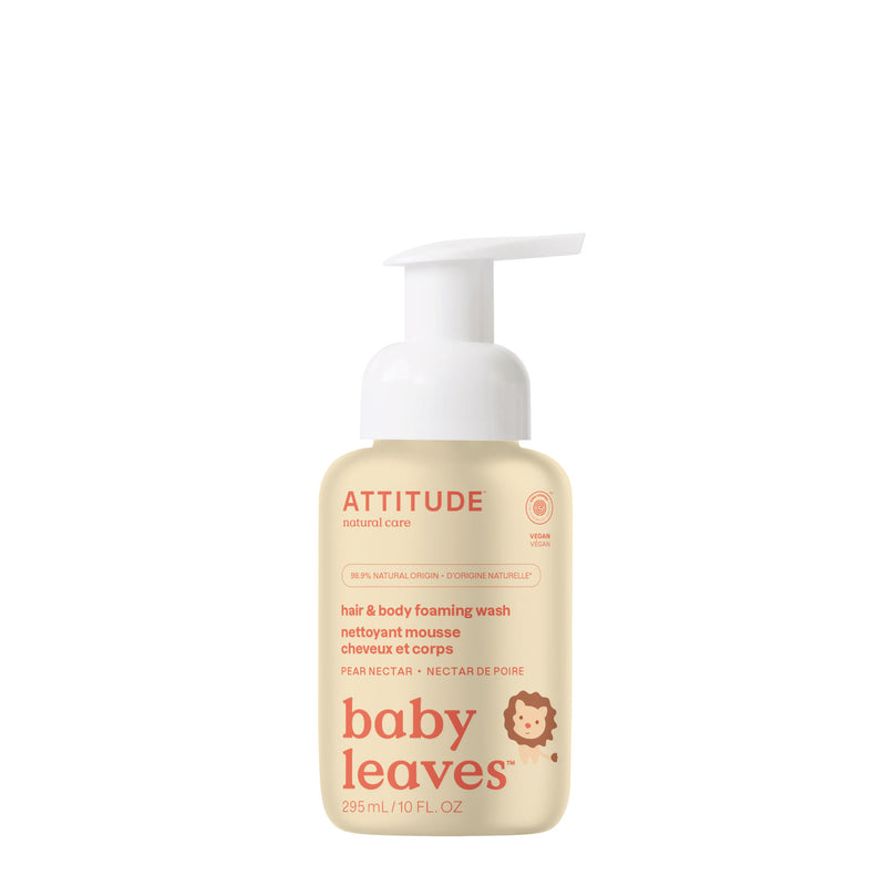 2-in-1 hair & body foaming wash : BABY LEAVES™