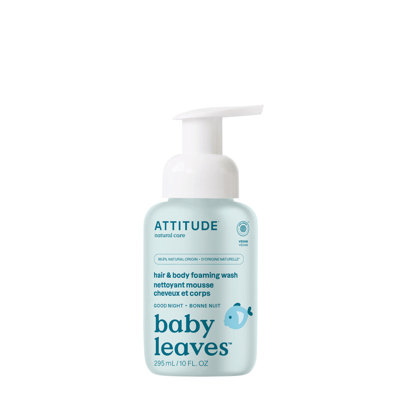 2-in-1 hair & body foaming wash : BABY LEAVES™