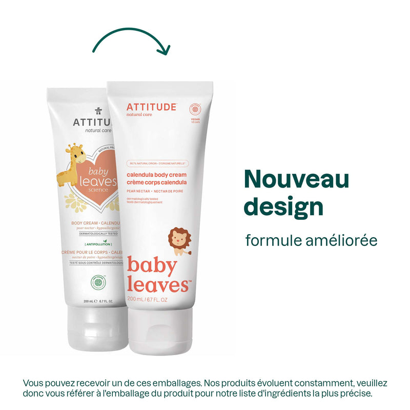 ATTITUDE baby leaves™ crème corps calendula bébé 16712_fr? Nectar de poire