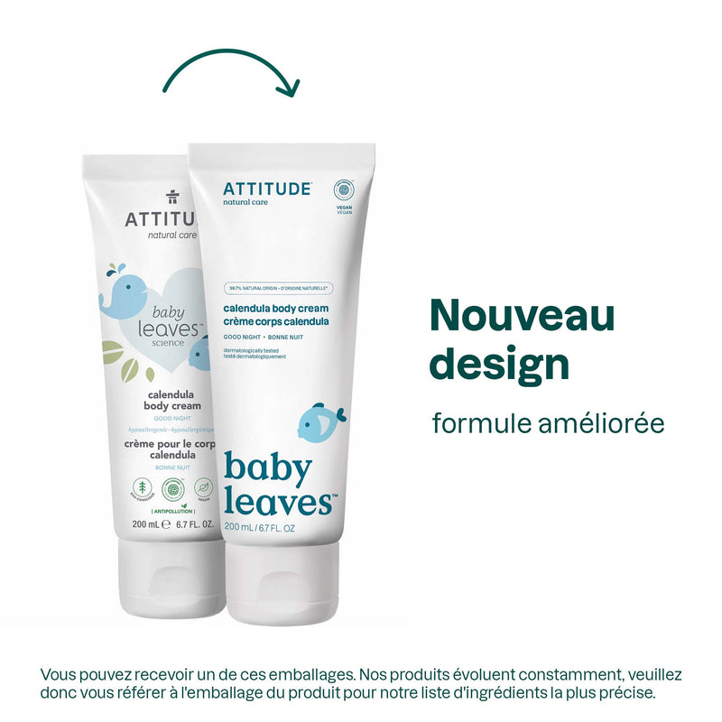 ATTITUDE baby leaves™ crème corps calendula bébé 16713_fr? Bonne nuit