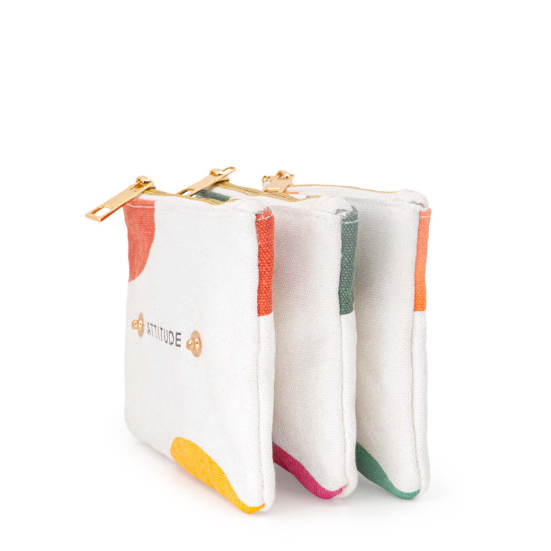 Travel pouches trio : LEAVES BAR™