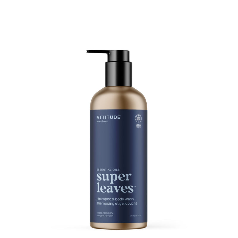 2-In-1 Shampoo & Body wash : SUPER LEAVES™ | ESSENTIAL OILS