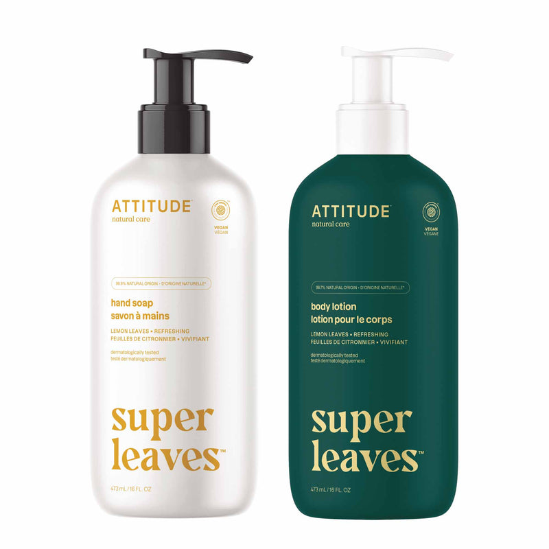 Hand Soap + body lotion duo : Super leaves™