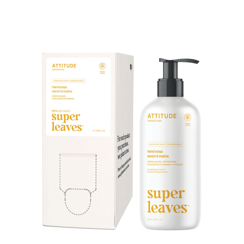 Hand Soap + eco-refill duo : Super leaves™