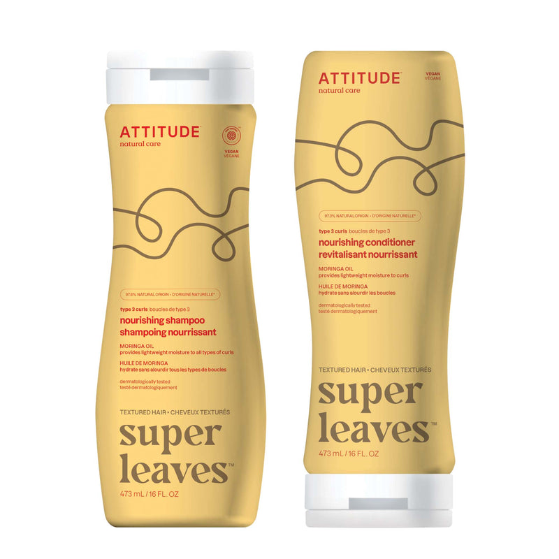 Curl Moisturizing Shampoo and Conditioner Duo : SUPER LEAVES™