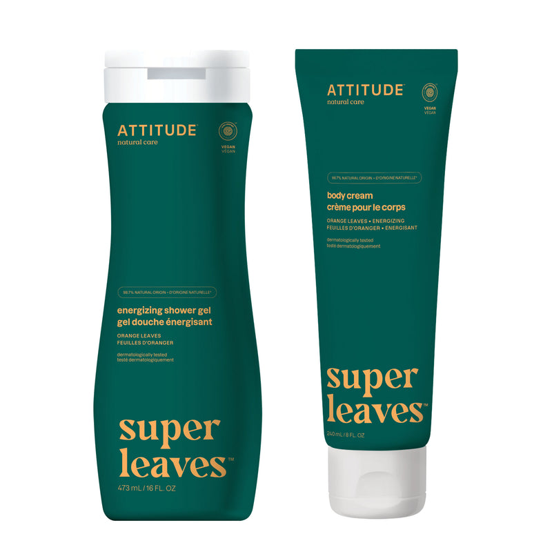 Shower gel + body cream duo : SUPER LEAVES™